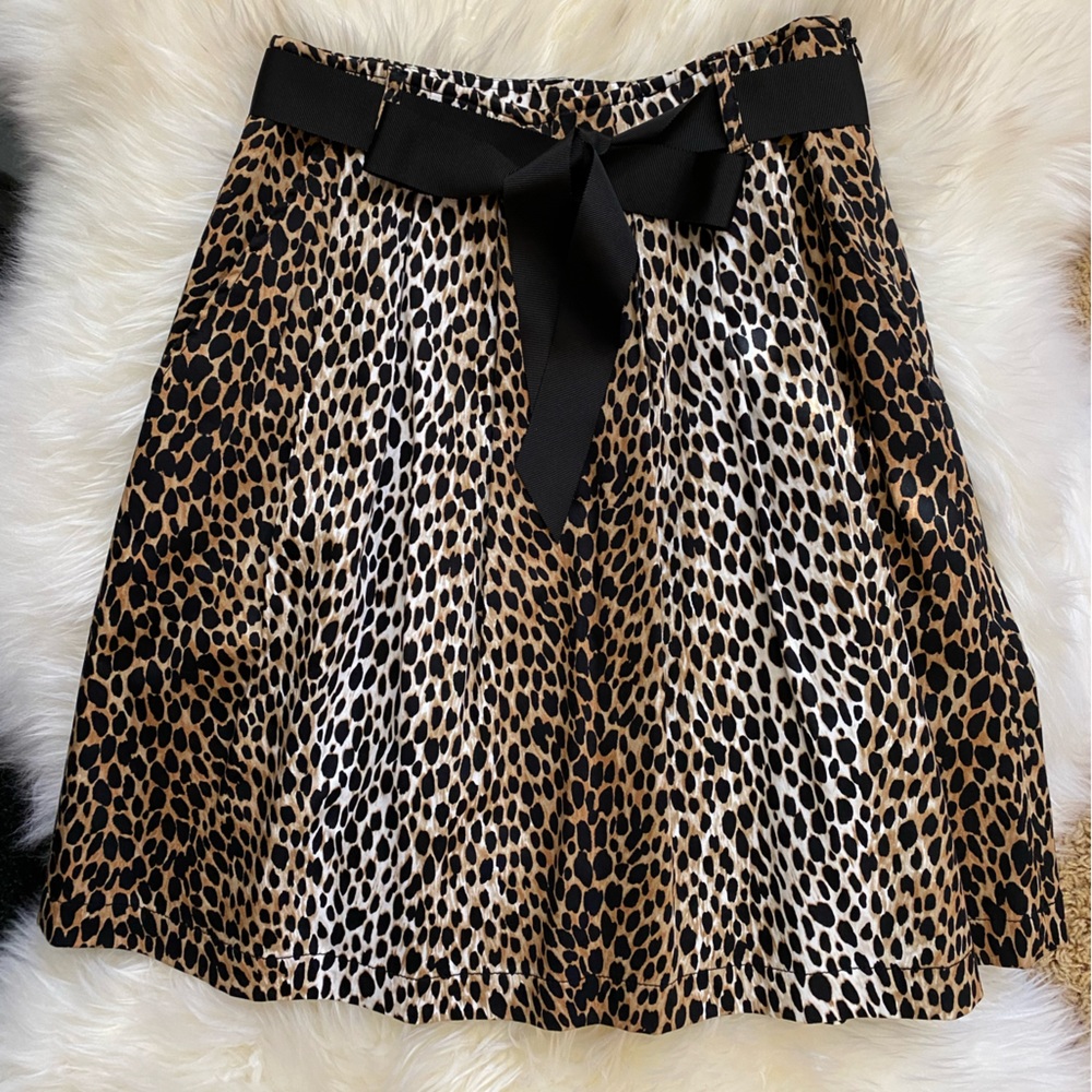 WHBM Leopard Skirt, Size 2